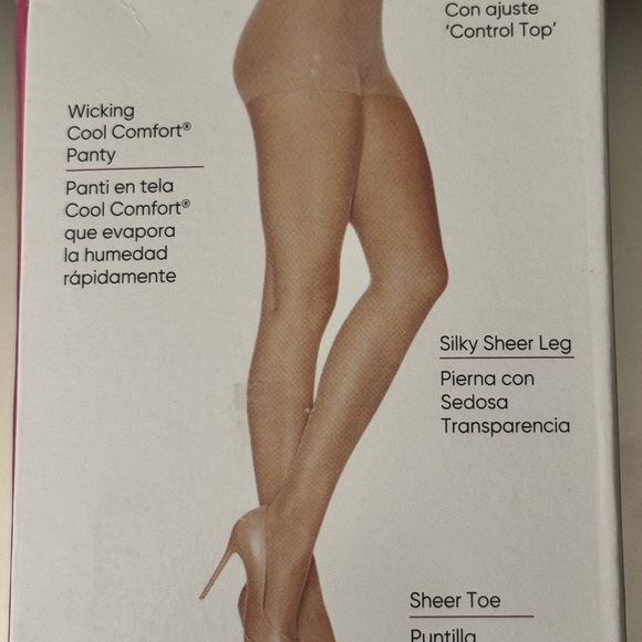 Leggs Silken Mist Sheer Tights in‎ Nude Silky Sheer Leg - Picture 4 of 10